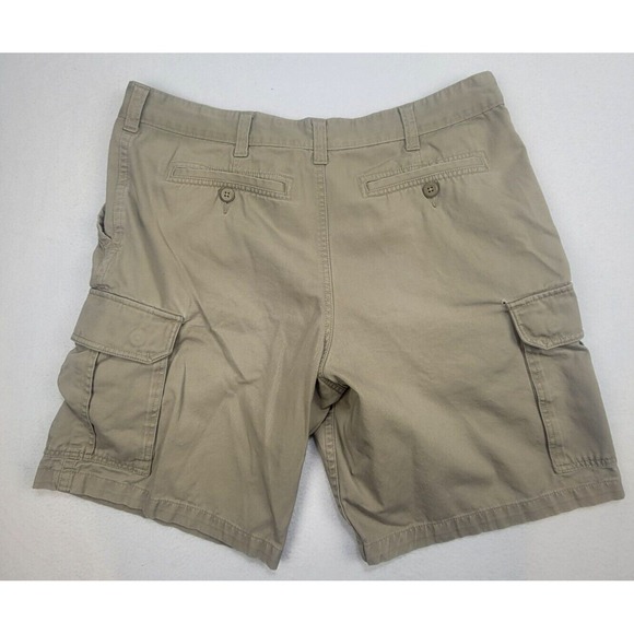 Faded Glory Men's Khaki Cargo Shorts Size 38 Outdoor Pockets Casual Wear - Picture 3 of 8
